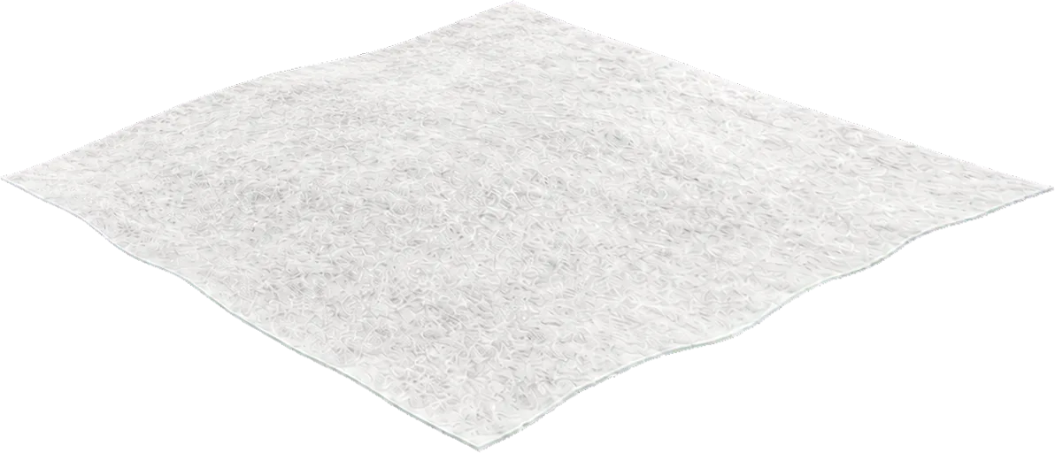 White geo textile weed membrane.